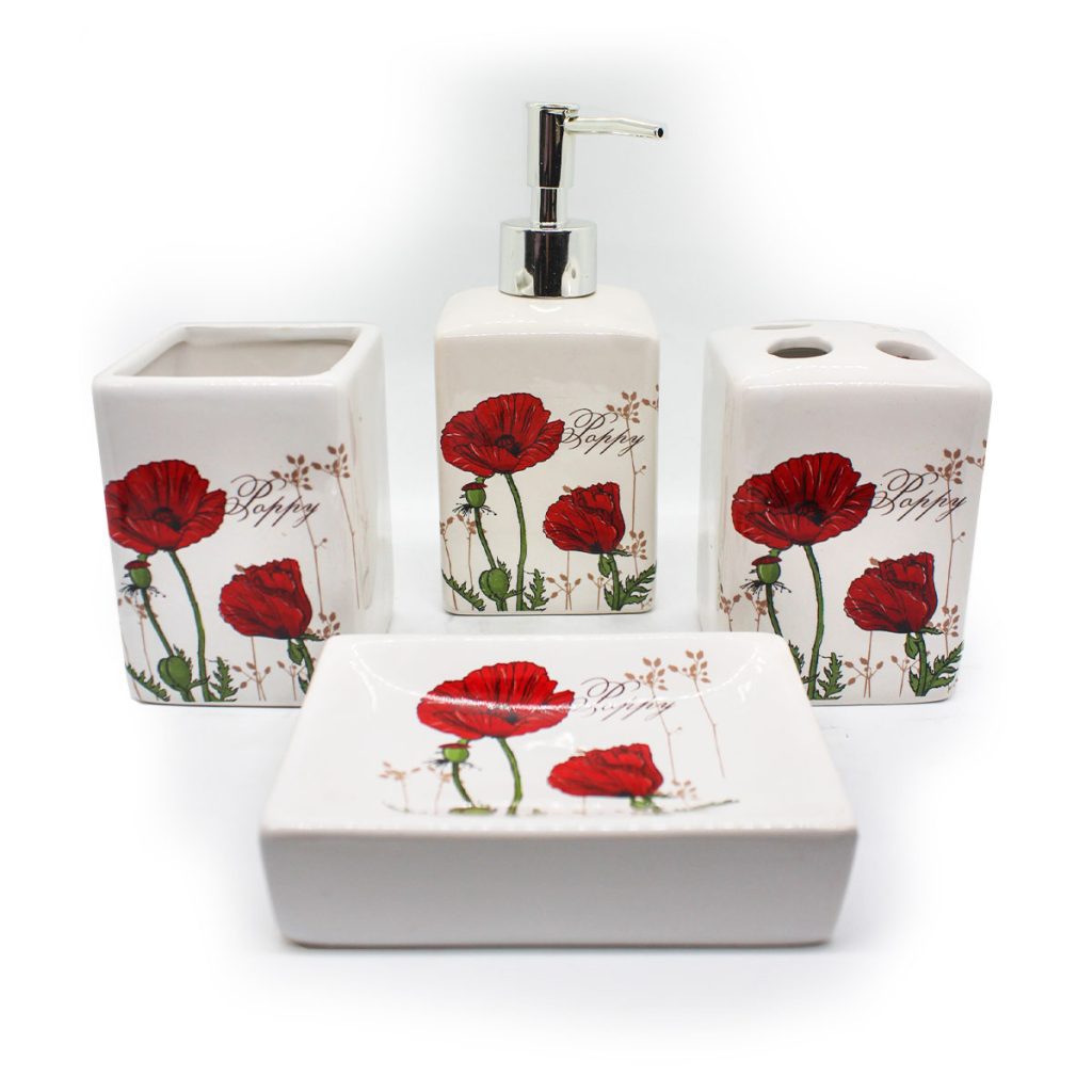 Buy Poppy Styled Four Pc Soap Dish Set In Barbados Fashionation