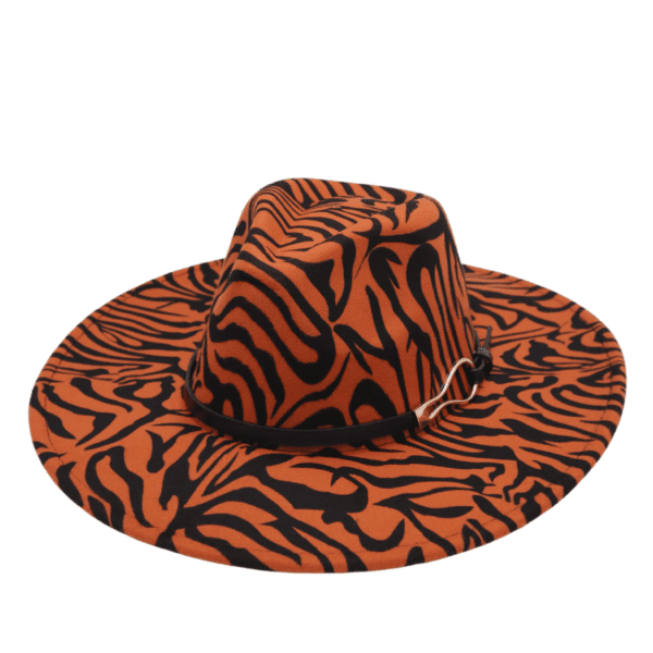 "Zebra-Print" Fedora Hat - Image 2