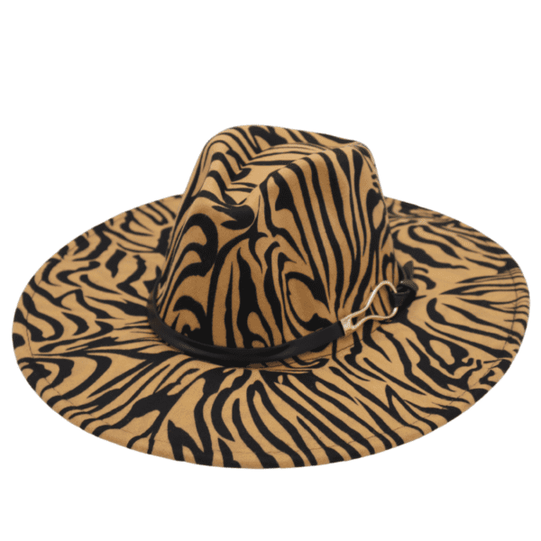 "Zebra-Print" Fedora Hat