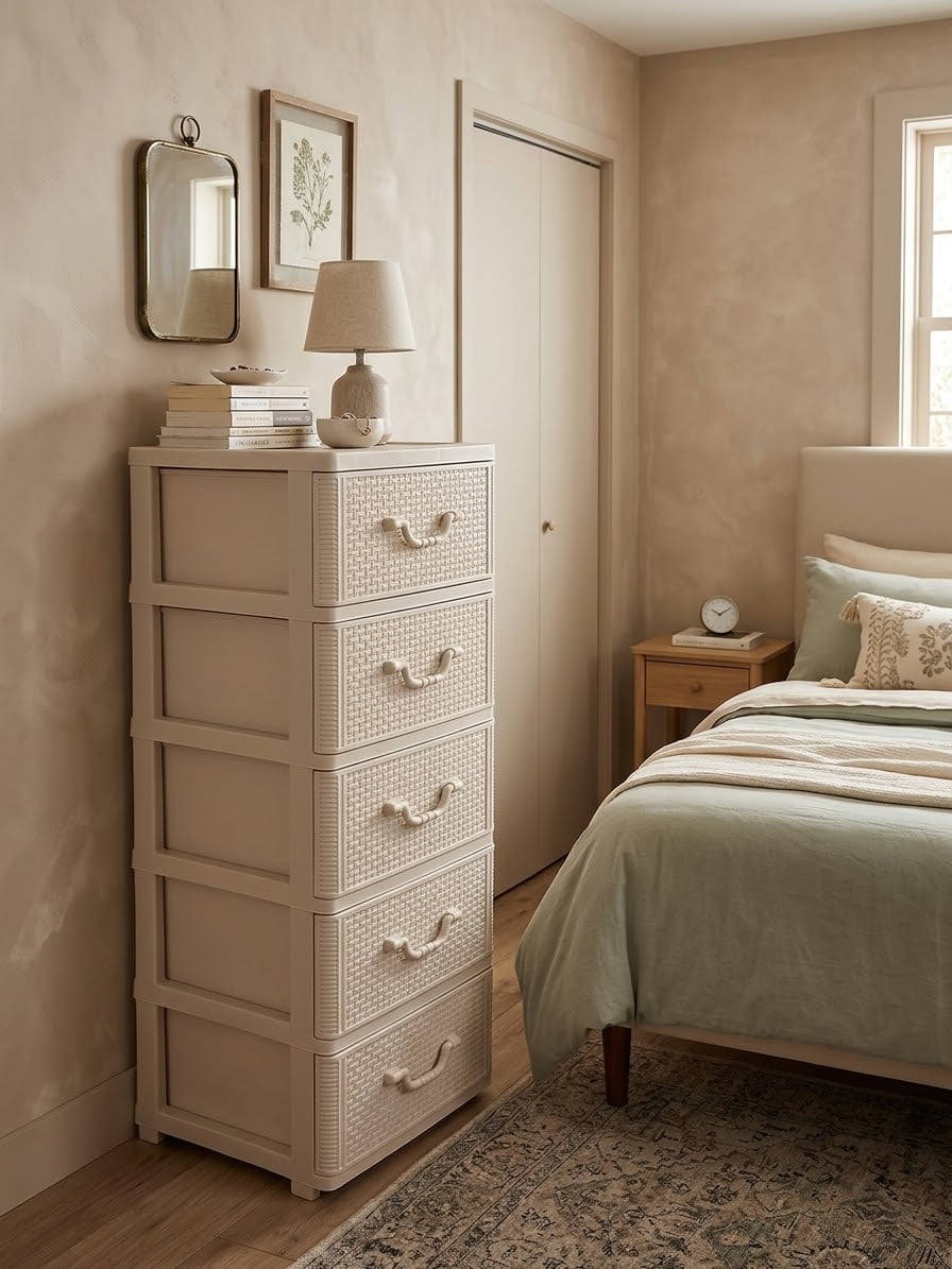 5-Drawer Plastic Storage Dresser