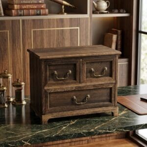 Antique Wooden Tabletop Chest