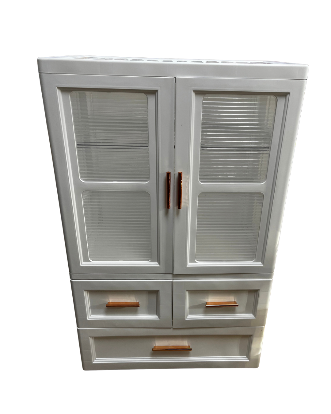 Wardrobe Closet with Hanging Rod & 3 Storage Drawers - Image 2