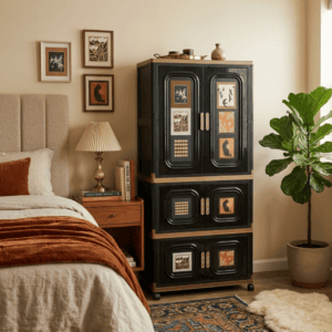 Artistic Printed Plastic Wardrobe & Cabinet