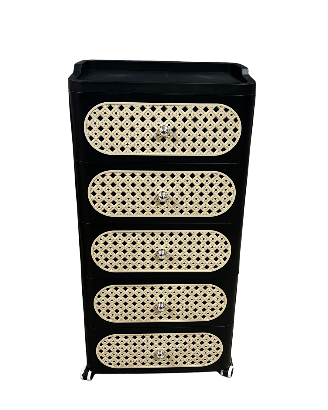 5-Drawer Rattan Chest of Drawers