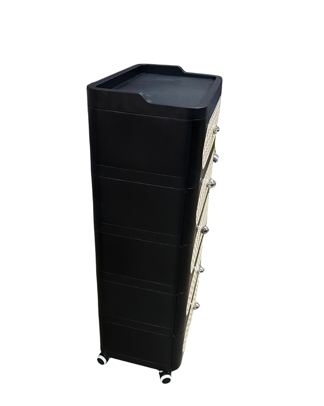 5-Drawer Rattan Chest of Drawers - Image 2