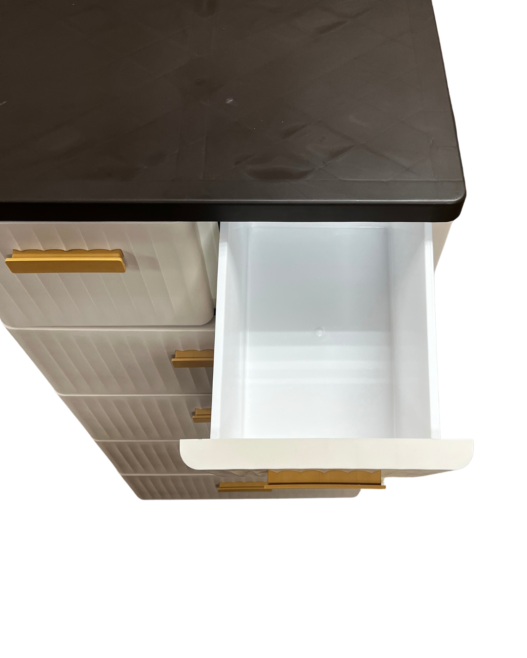 5-Tier Fluted Storage Chest with 6 Drawers - Image 2