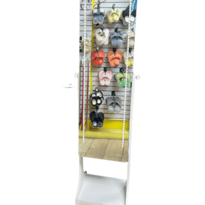 Standing Jewelry Armoire with Full-Length LED Mirror