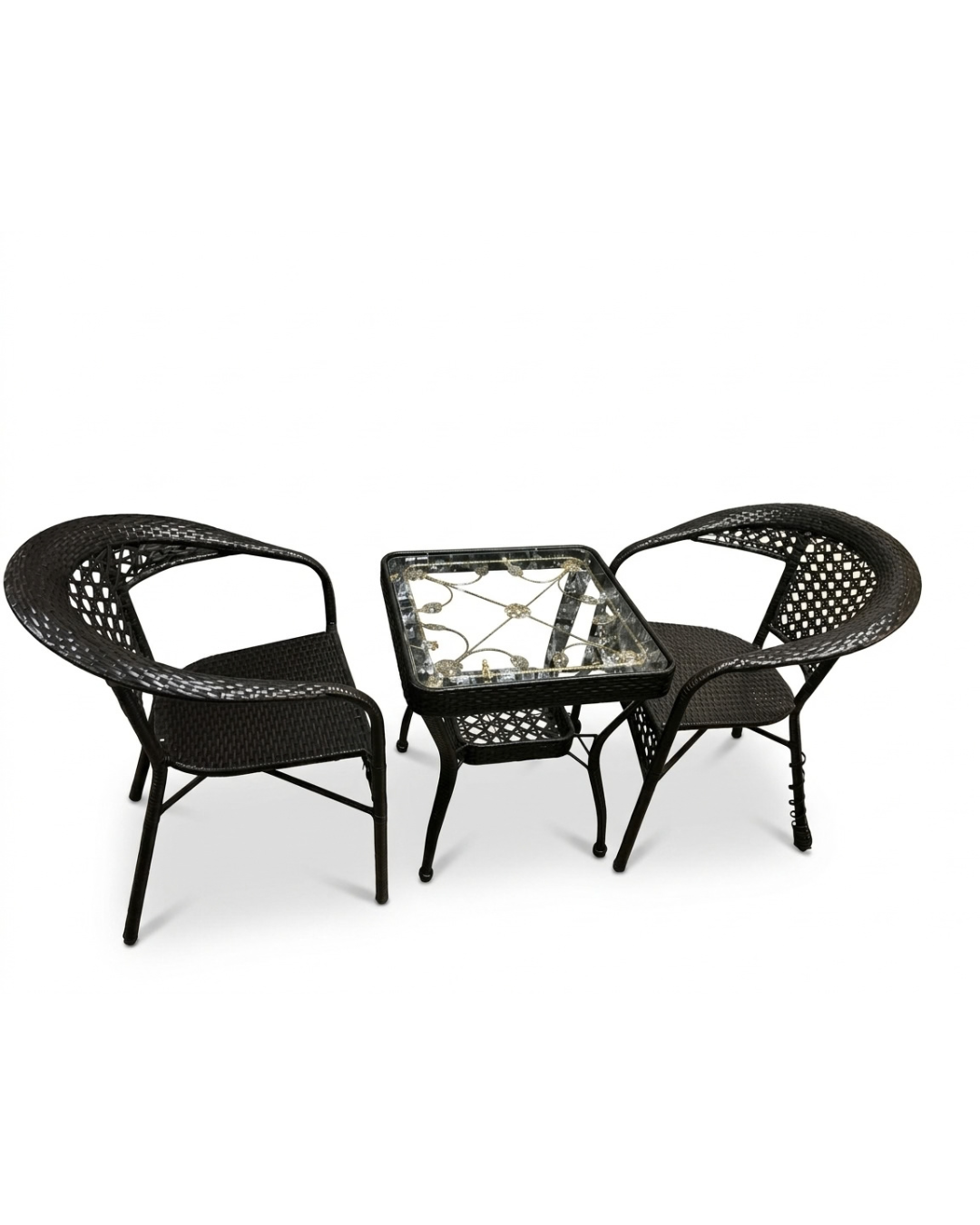 3-Piece Rattan Bistro Set