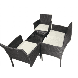 4-Piece Outdoor Rattan Patio Furniture Set