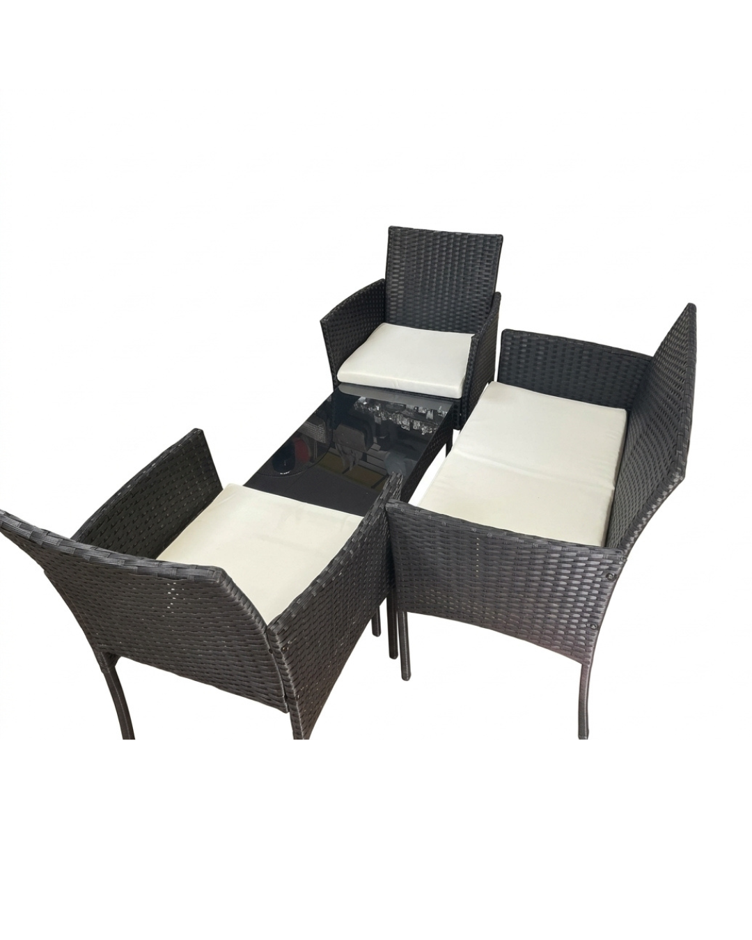 4-Piece Outdoor Rattan Patio Furniture Set