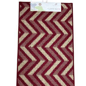 Geometric Textured Loop Non-Slip Floor Mat