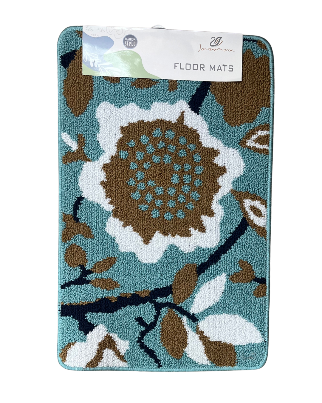 Vibrant Botanical Floral Textured Loop Floor Mat - Image 2