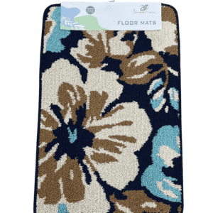 Vibrant Botanical Floral Textured Loop Floor Mat