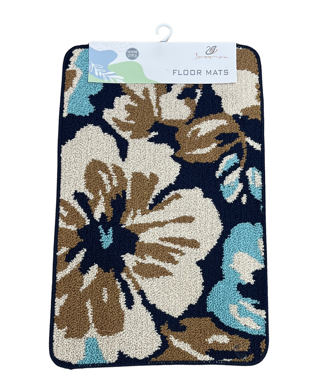 Vibrant Botanical Floral Textured Loop Floor Mat