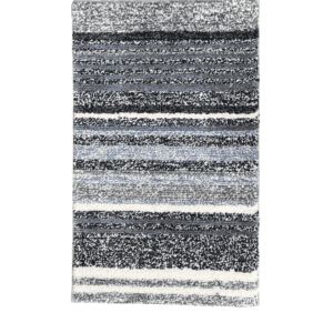 Modern Multi-Stripe Plush Soft Bath & Floor Mat
