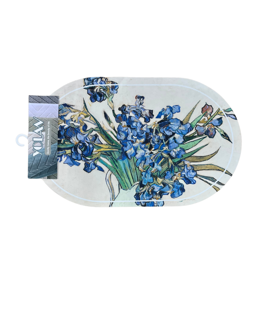 Artistic Printed Oval Entryway & Floor Mat - Image 2