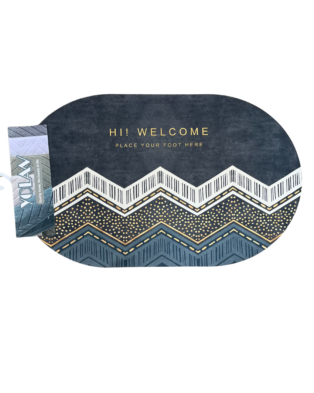 Artistic Printed Oval Entryway & Floor Mat - Image 9