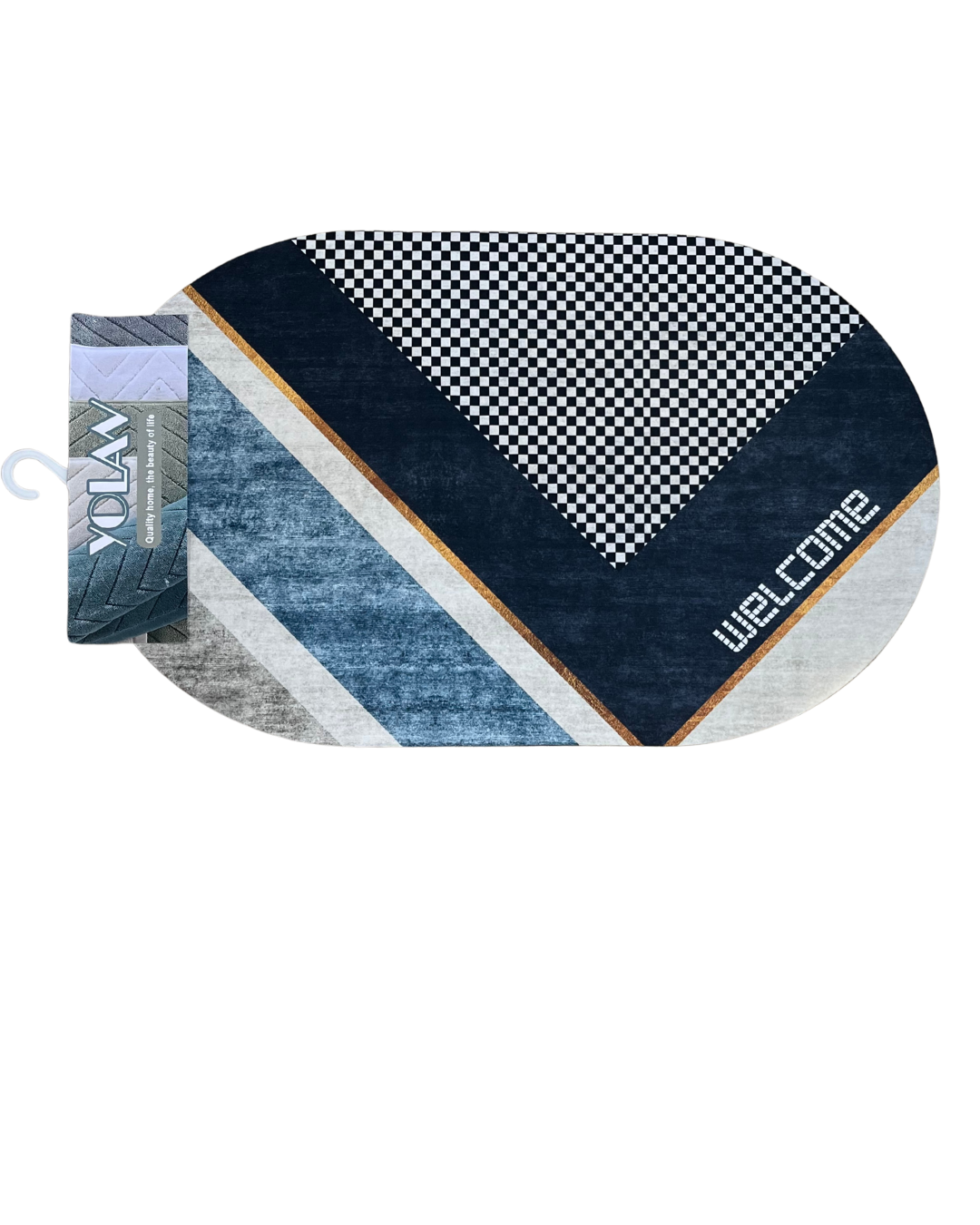 Artistic Printed Oval Entryway & Floor Mat - Image 6