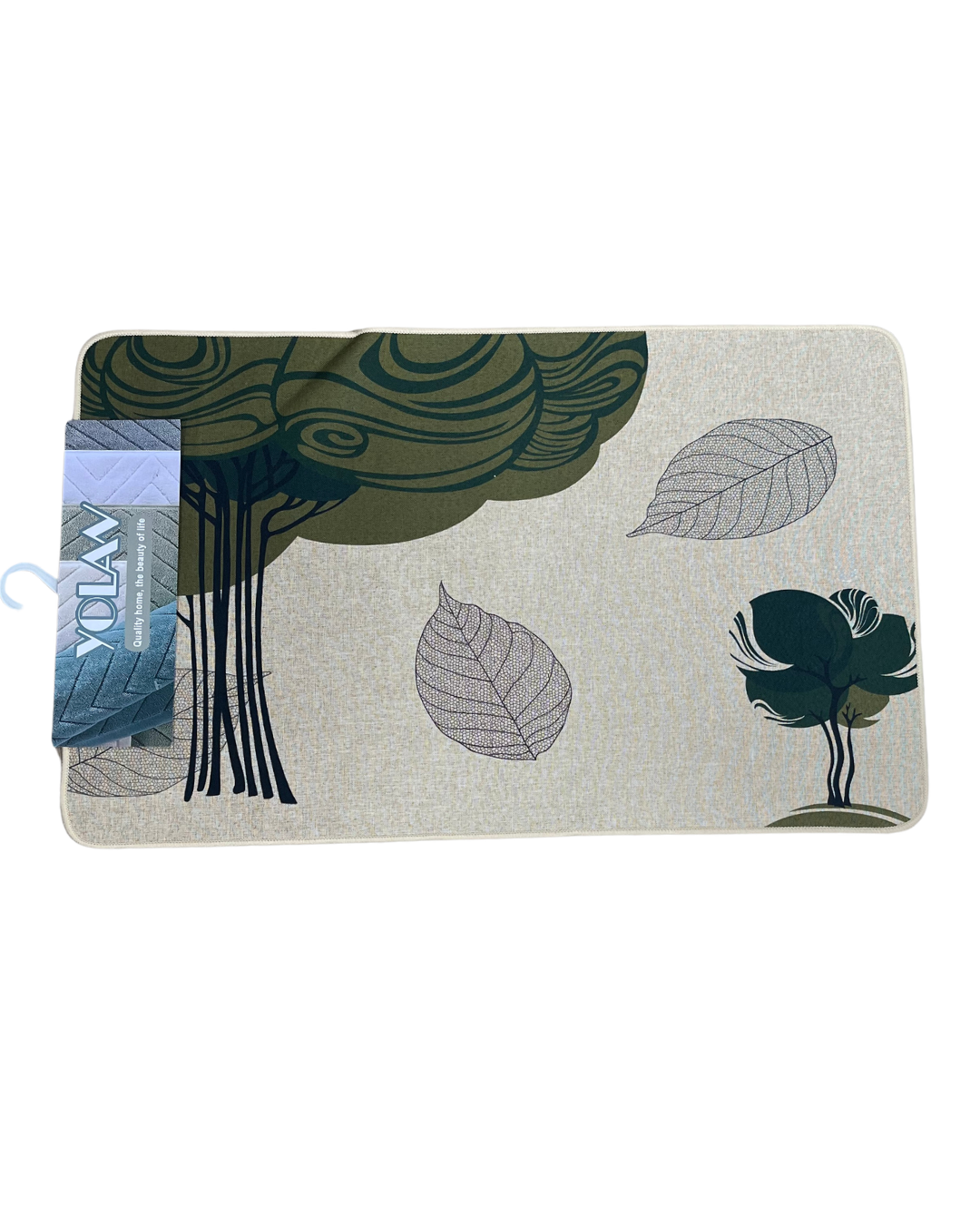 Whimsical Botanical & Inspirational Printed Accent Floor Mat - Image 3