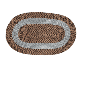 Rustic Braided Oval Farmhouse Accent Floor Mat