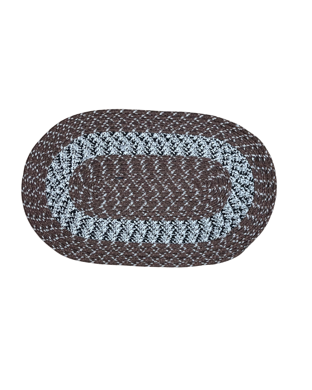 Rustic Braided Oval Farmhouse Accent Floor Mat - Image 3