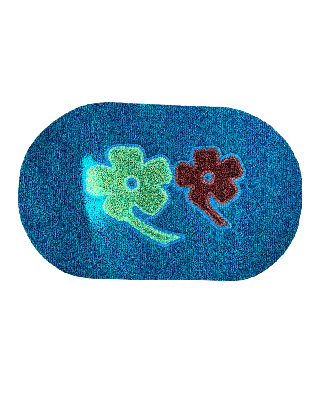 Floral Spaghetti Loop Coil Dirt-Trapper Doormat - Image 4