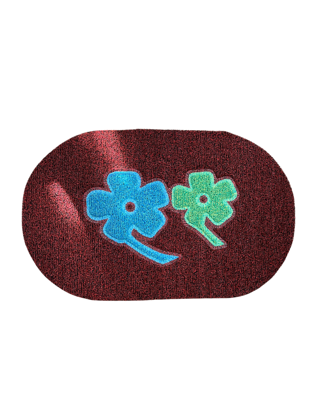 Floral Spaghetti Loop Coil Dirt-Trapper Doormat - Image 3
