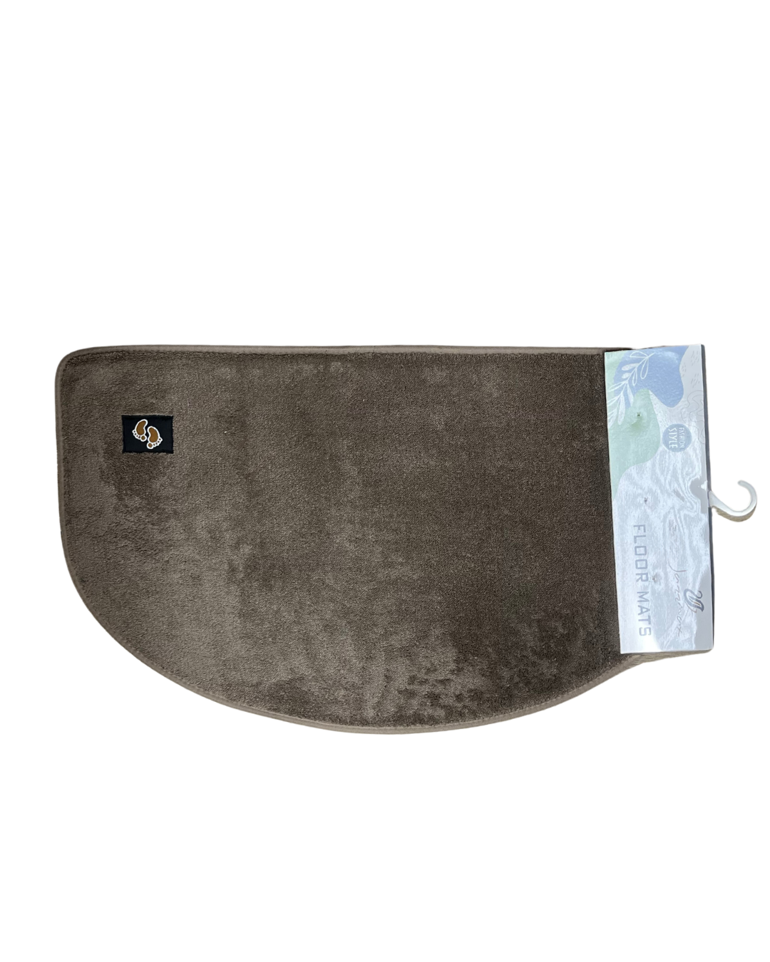 Half-Moon Semi-Circle Velvet Memory Foam Non-Slip Bath & Door Mat - Image 3