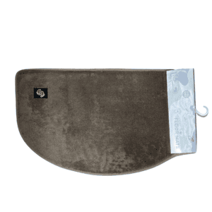 Half-Moon Semi-Circle Plush Velvet Non-Slip Door & Bath Mat