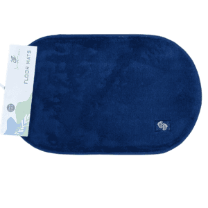 Oval Ultra-Soft Velvet Memory Foam Non-Slip Bath & Floor Mat
