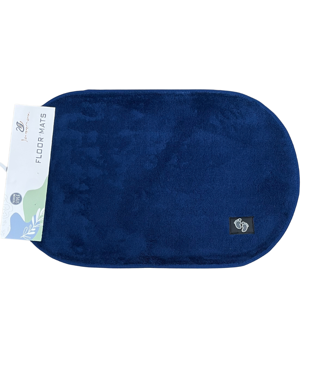 Oval Ultra-Soft Velvet Memory Foam Non-Slip Bath & Floor Mat