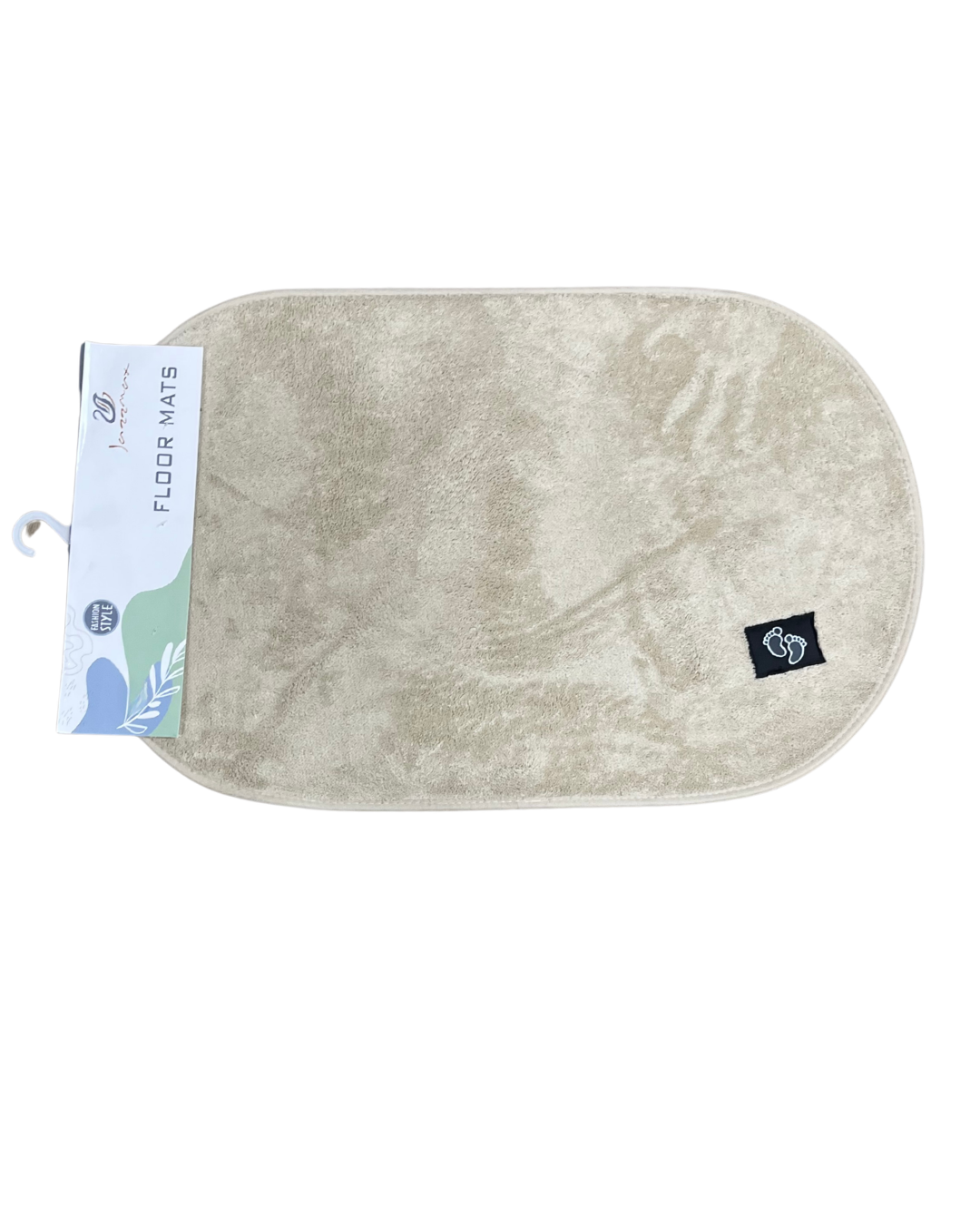 Oval Ultra-Soft Velvet Memory Foam Non-Slip Bath & Floor Mat - Image 3