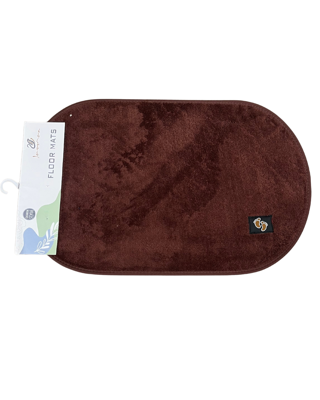 Oval Ultra-Soft Velvet Memory Foam Non-Slip Bath & Floor Mat - Image 2