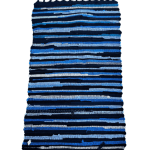 Handwoven Cotton Rag & Buffalo Plaid Fringe Chindi Accent Rug