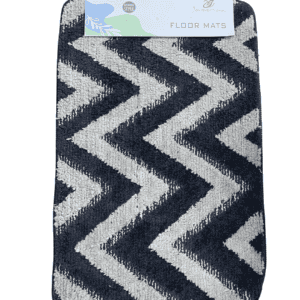 Modern Chevron Zig-Zag Tufted Plush Non-Slip Floor Mat
