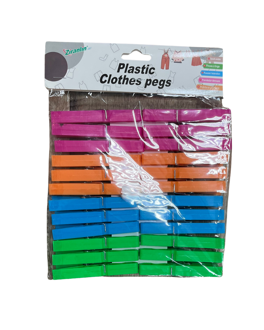 Multi-Colour Clothes Pegs