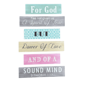 Scripture Wooden Wall Hanging