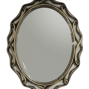Bronze Oval Wall Mirror