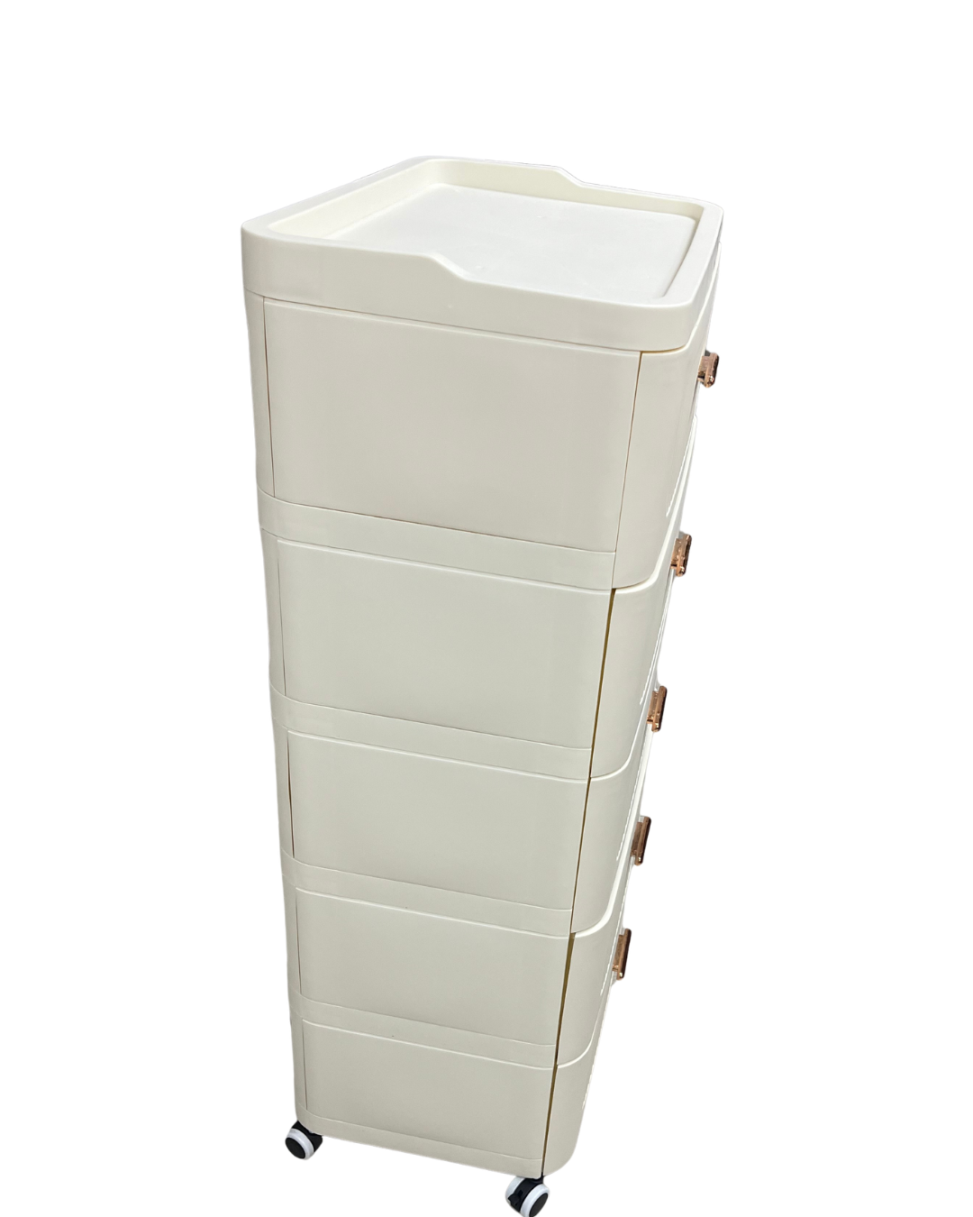 5-Drawer Chest of Drawers with Rose Gold Handles - Image 3