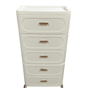 5-Drawer Chest of Drawers with Rose Gold Handles