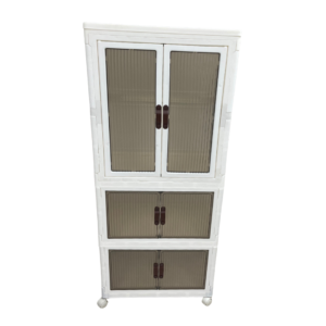 3-Tier Folding Plastic Storage Cabinet
