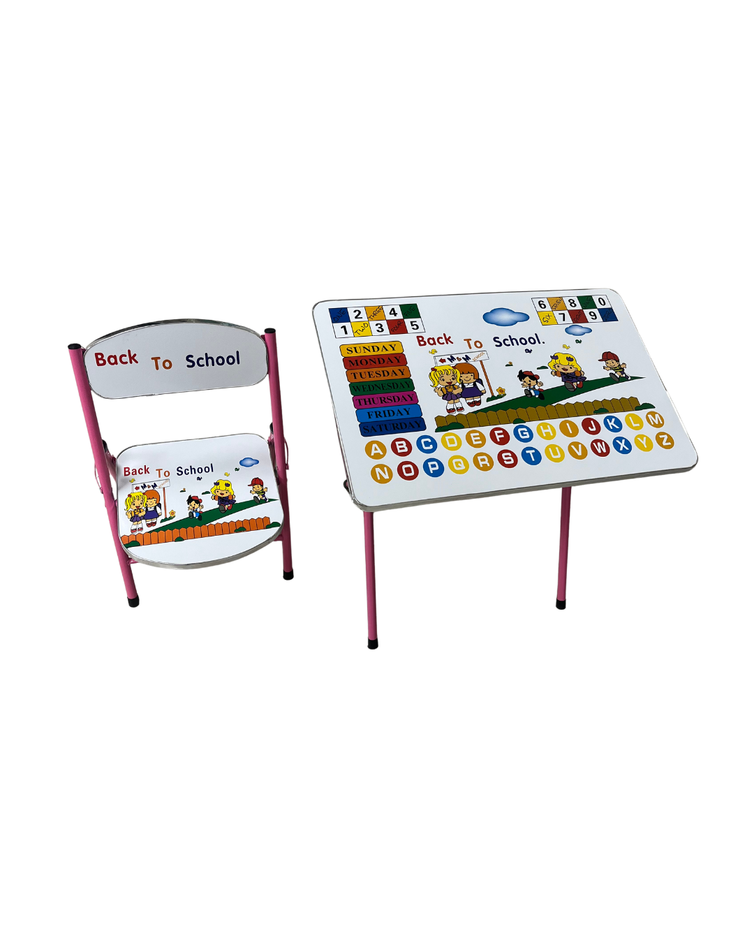 Kids Folding Study Table and Chair Set