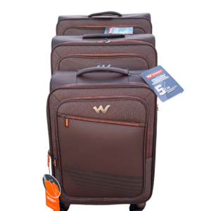 Large Checked Softside Suitcase