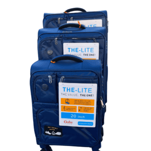 Large Checked Softside Suitcase